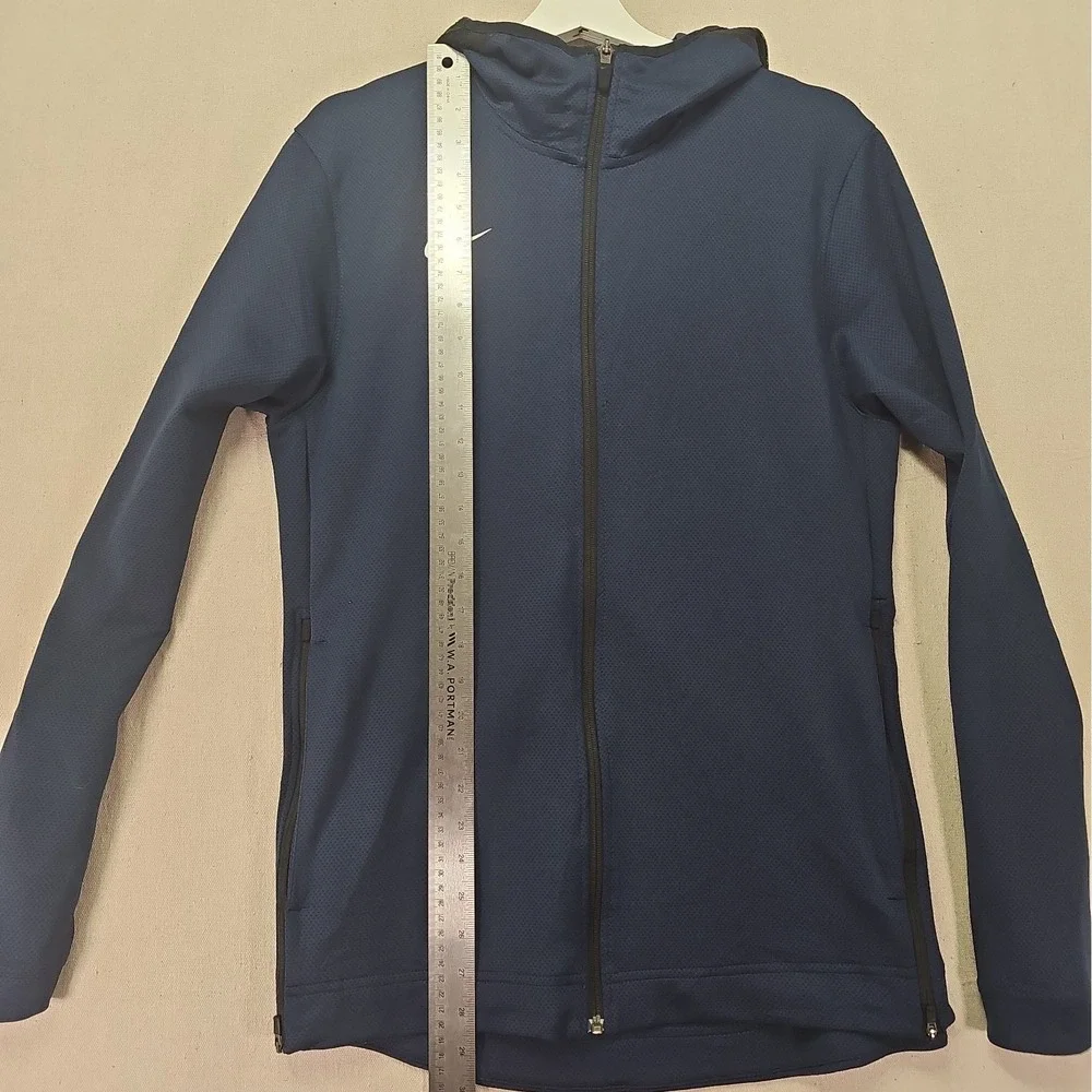 Nike Hoodie Men's Medium Blue Therma Flex Showtime Basketball Dri-Fit AT5347-419